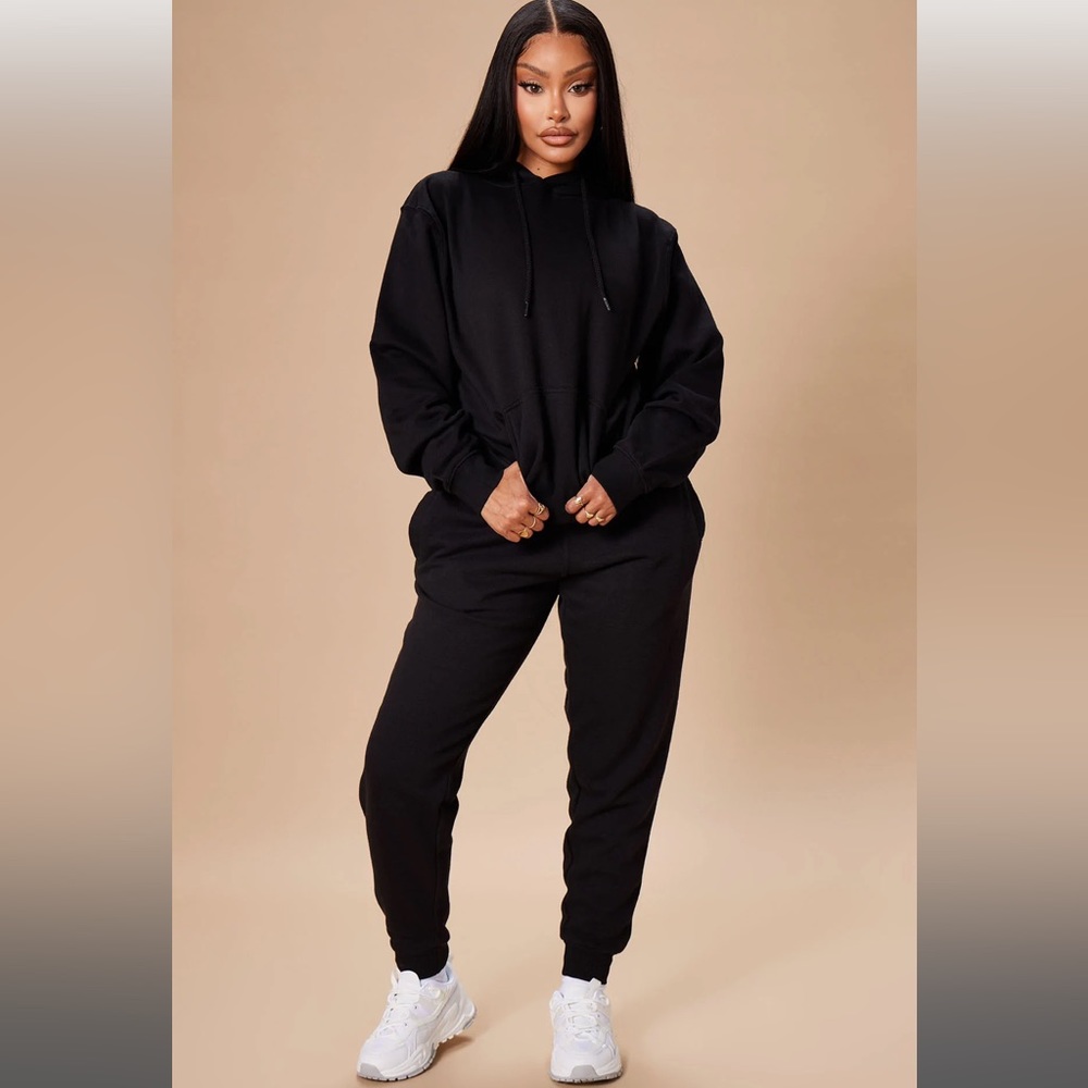 Stole your boyfriend oversized jogger and hoodie set, brand new